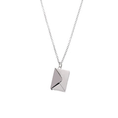 2023 Titanium Steel Openable Envelope Necklace for All